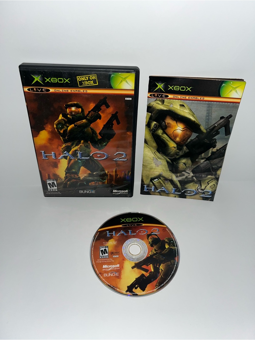 Xbox Halo 2 Video Game - CIB TESTED-working
